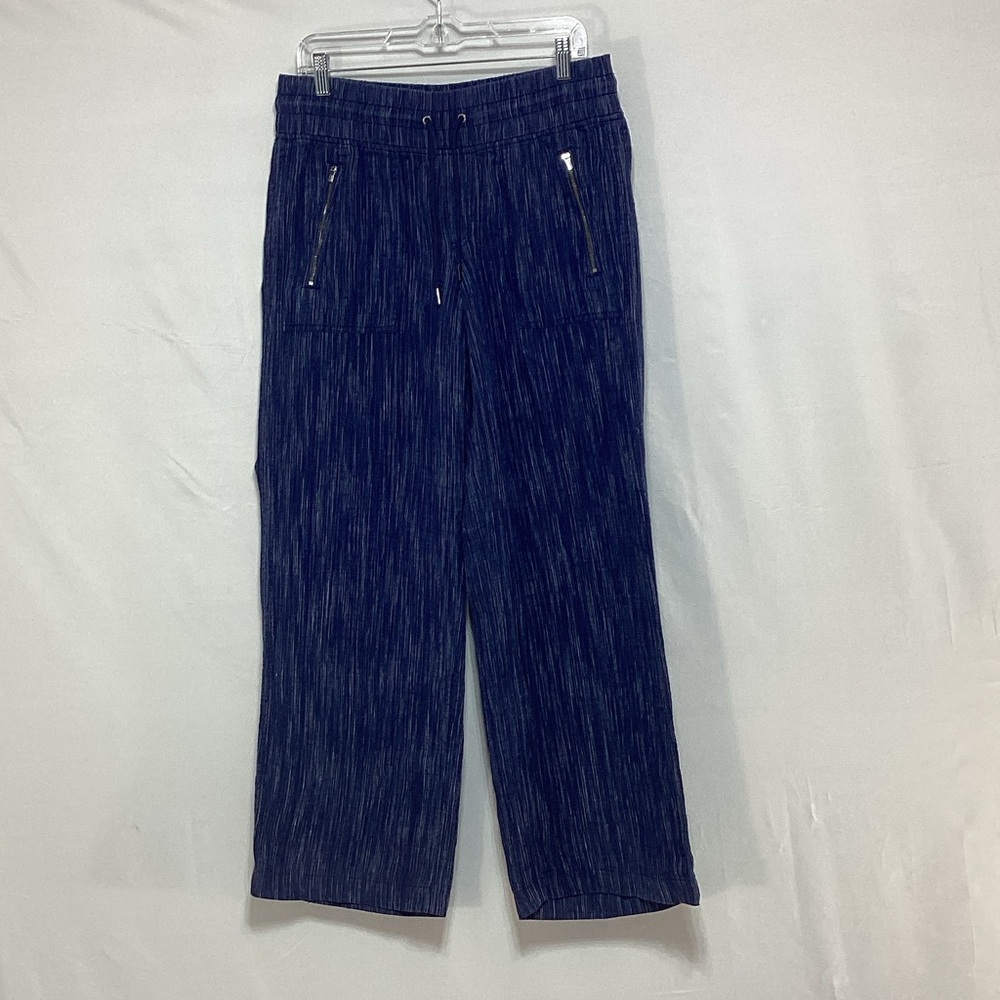 Athleta Women's Size 10 Cabo Linen Textured Wide Leg Pants